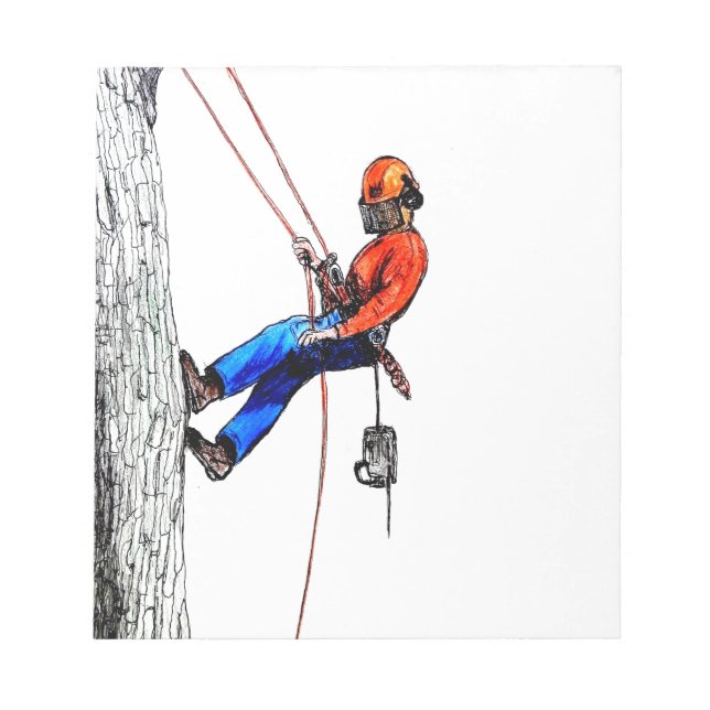 Tree Surgeon Arborist Notepad (Front)