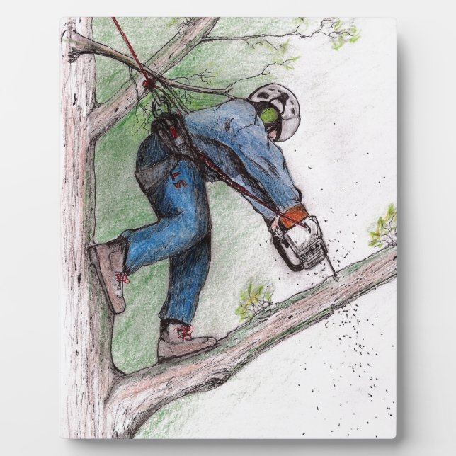 Tree Surgeon Arborist Plaque (Front)