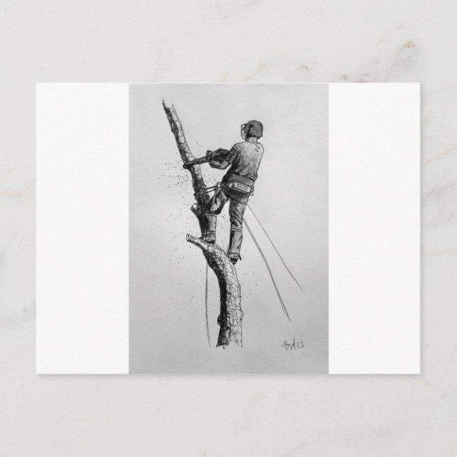 Tree Surgeon  Arborist Postcard (Front)