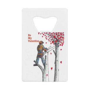 Tree surgeon Arborist Valentine Card
