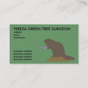 Tree surgeon business card