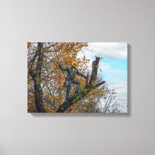 Tree Surgeon Canvas Print (Front)