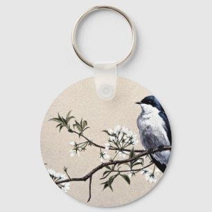 Tree swallow key ring