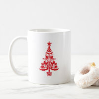 Tree Swedish Scandinavian Christmas Pattern