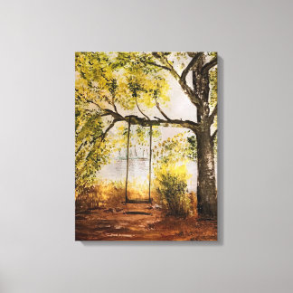 Tree Swing Canvas Print