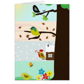 Tree throughout the four seasons