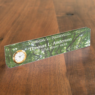 Tree Top Desk Nameplate