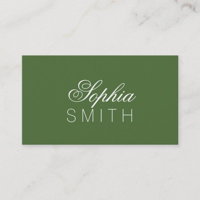 Tree Top - Enter your name Business Card (Front)