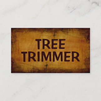 Tree Trimmer Antique Business Card