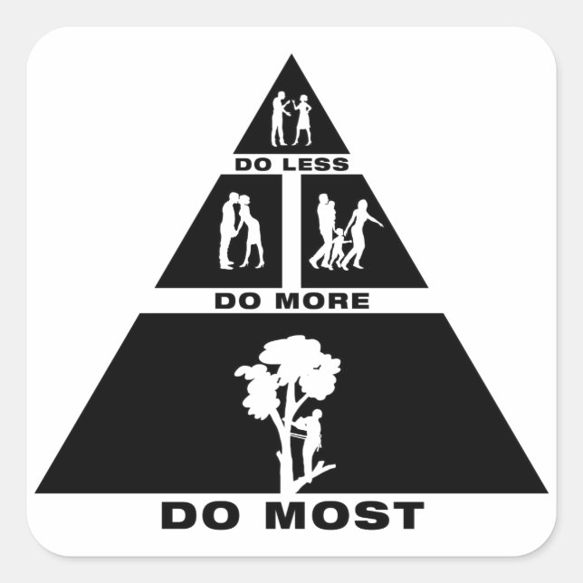 Tree Trimmer Square Sticker (Front)