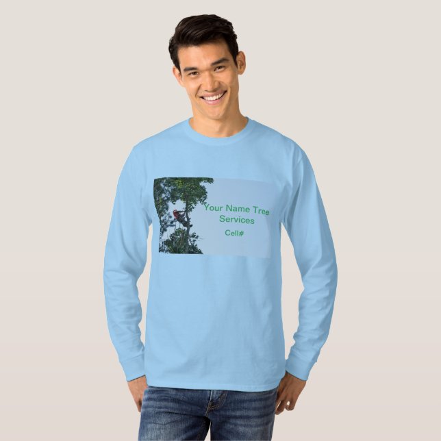 Tree Trimming Advertising Business T-Shirt (Front Full)