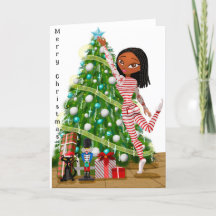 Tree Trimming Invitation Greeting Card