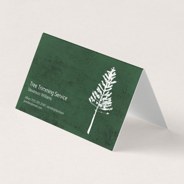Tree Trimming | Nature Outdoors | Landscaping Business Card (Front)