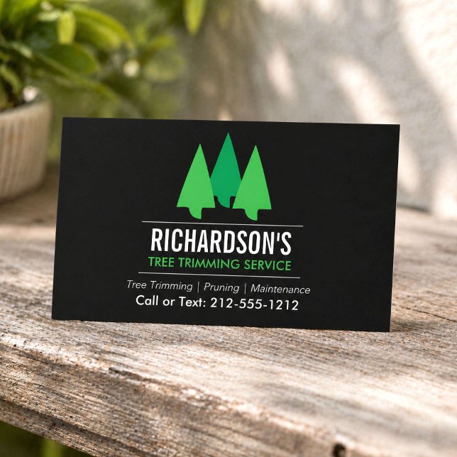 Tree Trimming Service Business Card (Creator Uploaded)