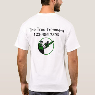 Tree Trimming Service Business Logo Work Shirts