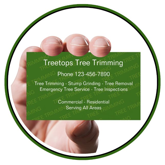 Tree Trimming Services Business Card (Creator Uploaded)