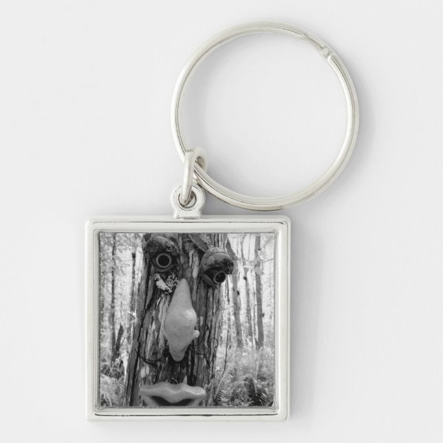 Tree troll on a Big Cypress tree. Key Ring (Front)