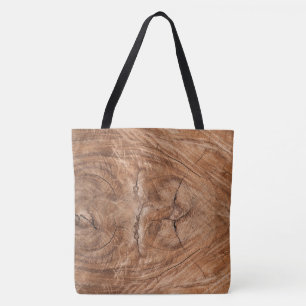 Tree Truck Cross-Section Tote Bag