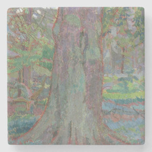 Tree Trunk, 1916 (oil on canvas) Stone Coaster