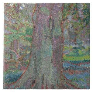 Tree Trunk, 1916 (oil on canvas) Tile