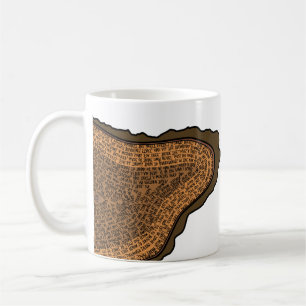 Tree Trunk Cross Section Growth Rings Trees Coffee Mug