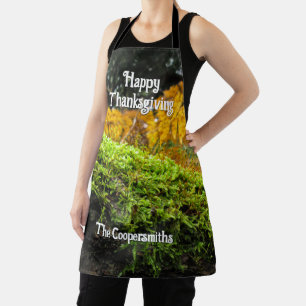 Tree Trunk in Lush Moss - Personalised Apron