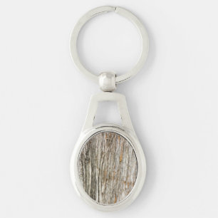 Tree trunk key ring