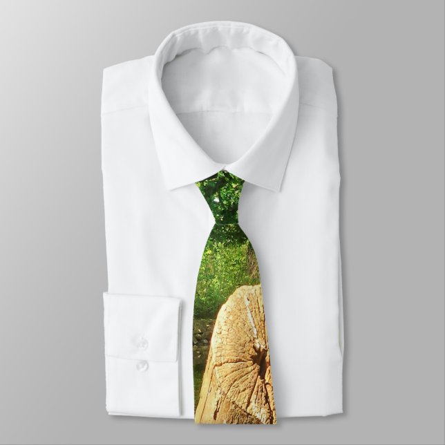 Tree Trunk Nature Photography Lake Park Tie (Tied)