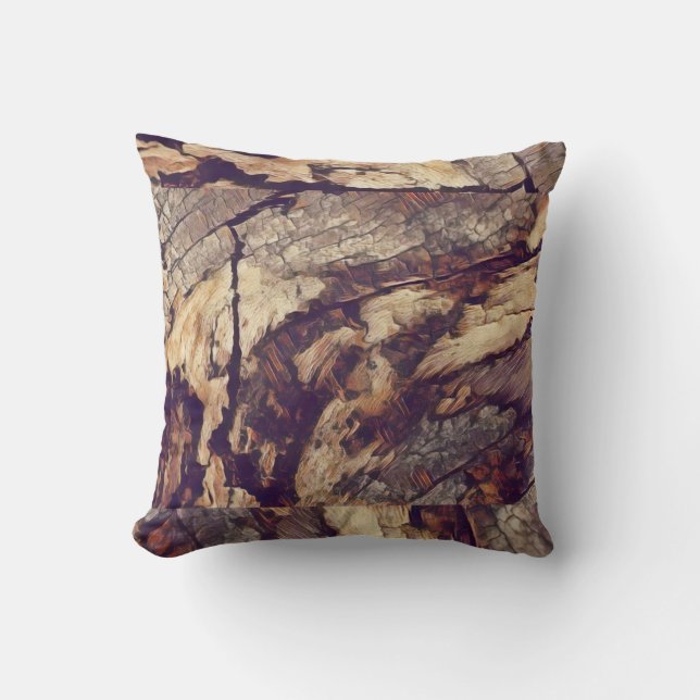 Tree Trunk Painting  Cushion (Front)