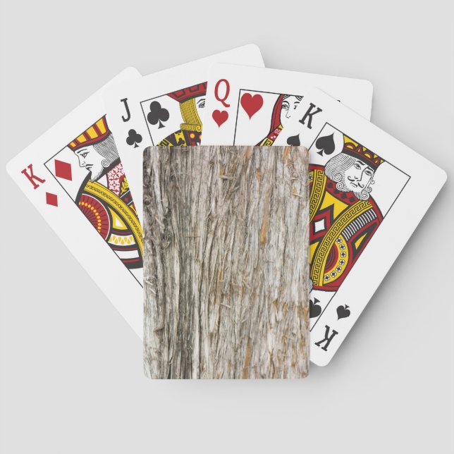 Tree trunk playing cards (Back)