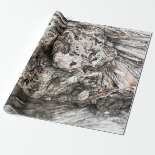 Tree trunk’s knot wrapping paper