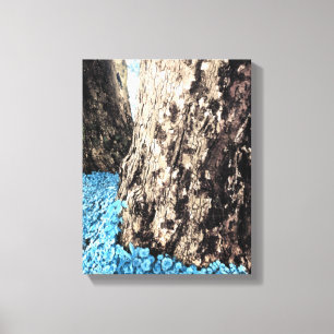 tree trunks canvas print