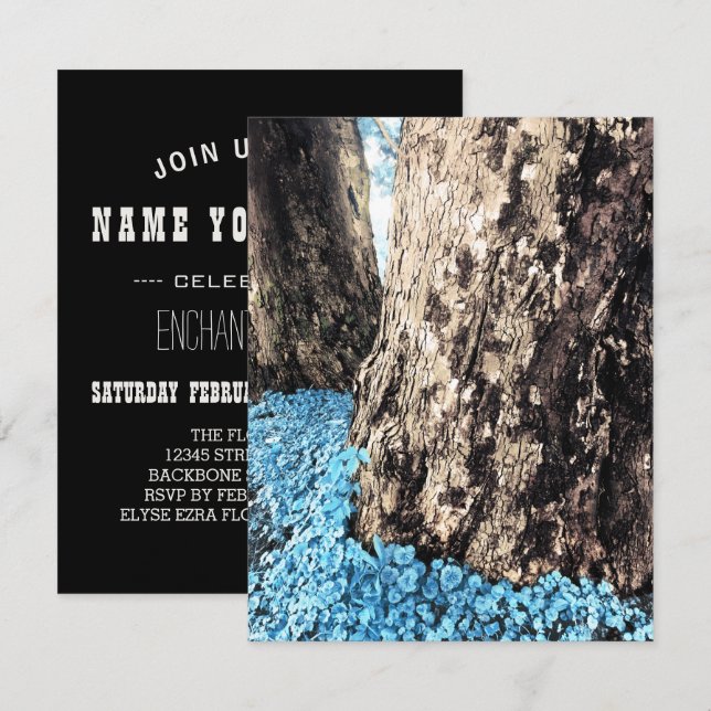 tree trunks invitation (Front/Back)