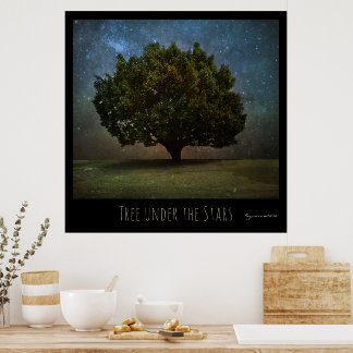 Tree under the Stars Poster