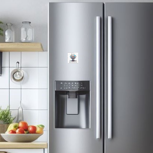 Tree Valentine's Magnet (Valentine's Day fridge magnet. Love grows.)