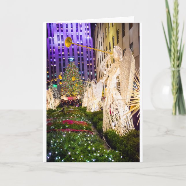 Tree View Rockefeller Centre Holiday Card (Front)