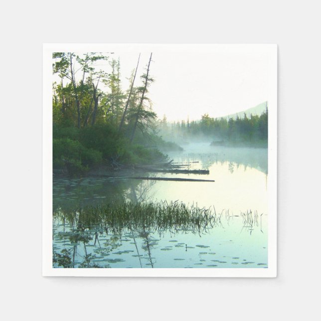 Tree Water Marsh Landscape Napkin (Front)