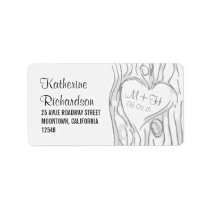 tree wedding address labels