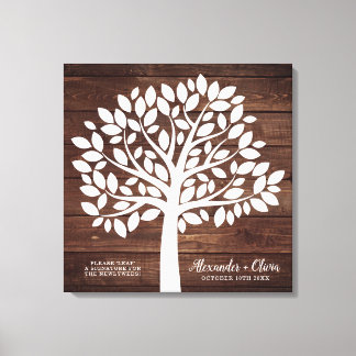 Tree Wedding Guest Book Alternative | 55 Leaves