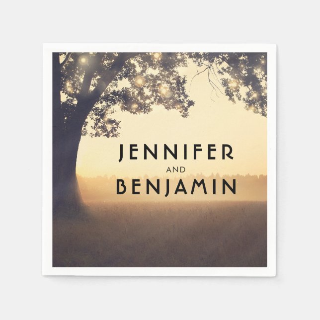 Tree Wedding Napkin (Front)