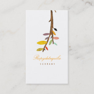 Tree White Business Card