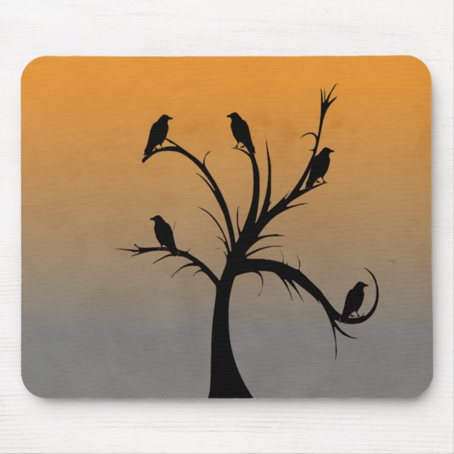Tree with Crows Mouse Mat (Front)