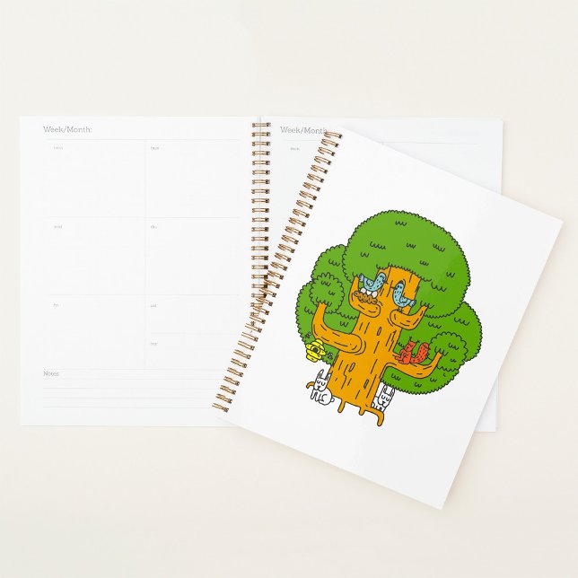 Tree with Forest Animals Cute Nature  Planner (Creator Uploaded)