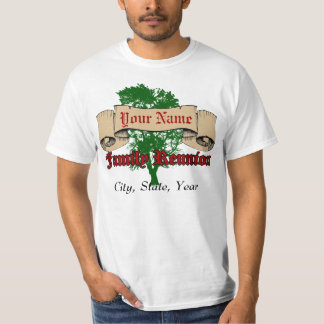 Tree with Parchment Scroll Family Reunion T-Shirts