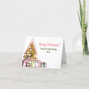 Tree with Presents Christmas Card