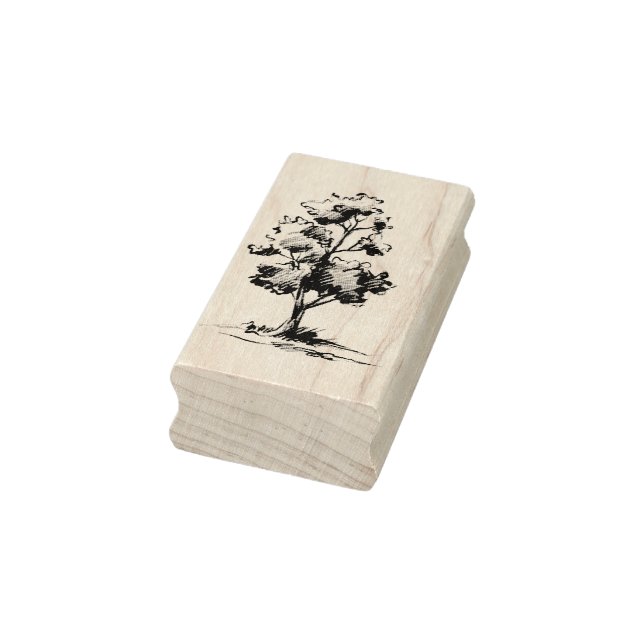 Tree with Shading Art Stamp (Stamp)