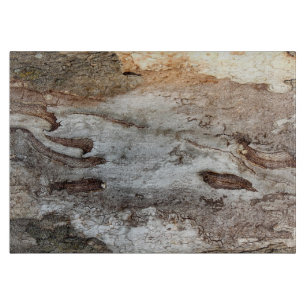 Tree Wood Bark Glass Cutting Board