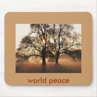 Tree, world peace mouse mat