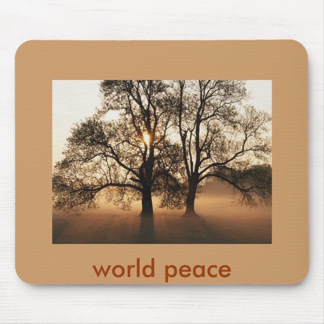 Tree, world peace mouse mat (Front)