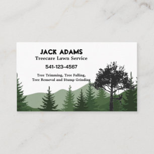 Treecare Lawn Service Business Cards